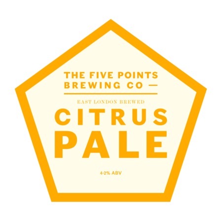 Citrus Pale - Five Points Brewing Co - Citrus Pale Ale, 4.2%, 5 Litre Mini Cask