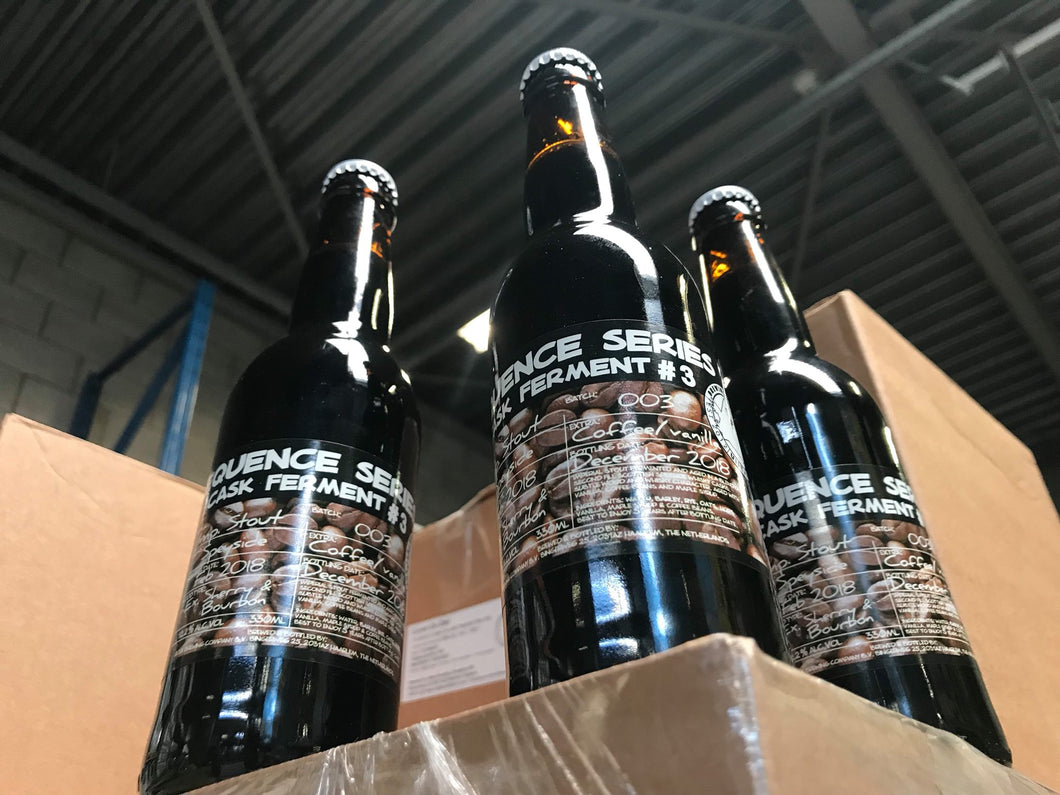 Sequence Series Cask Ferment #3 - Uiltje Brewing Co - 2018 Speyside Barrel Aged Coffee Imperial Stout, 12.2%, 330ml Bottle