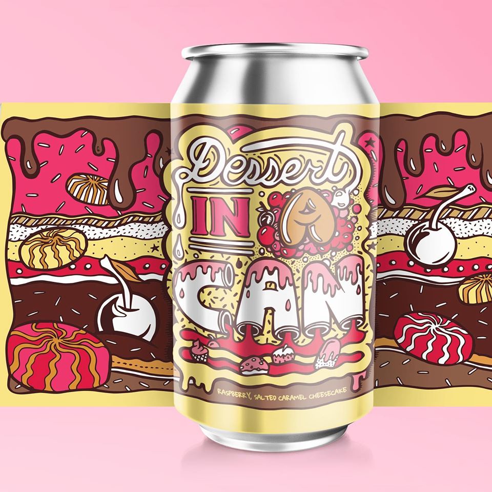 Dessert In A Can Raspberry, Salted Caramel Cheesecake - Amundsen Brewery - Raspberry, Salted Caramel Cheesecake Imperial Stout, 10.5%, 330ml