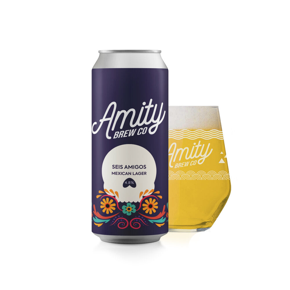 Seis Amigos - Amity Brew Co - Mexican Lager, 4.8%, 440ml Can