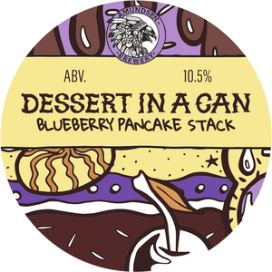 Dessert In A Can Blueberry Pancake Stack - Amundsen Brewery - Blueberry Pancake Imperial Stout, 10.5%, 330ml