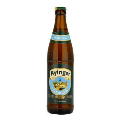 Ayinger Lager Hell - Ayinger Privatbrauerei - Lager Hell, 4.9%, 330ml Bottle