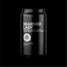 Load image into Gallery viewer, Bearded Lady - Magic Rock Brewing - Bourbon Barrel Aged Orange Crème Brûlée Imperial Stout, 11%, 330ml Can

