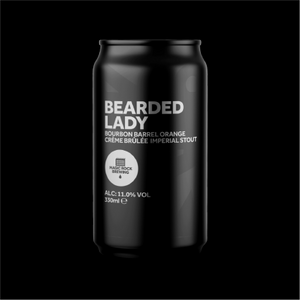 Bearded Lady - Magic Rock Brewing - Bourbon Barrel Aged Orange Crème Brûlée Imperial Stout, 11%, 330ml Can