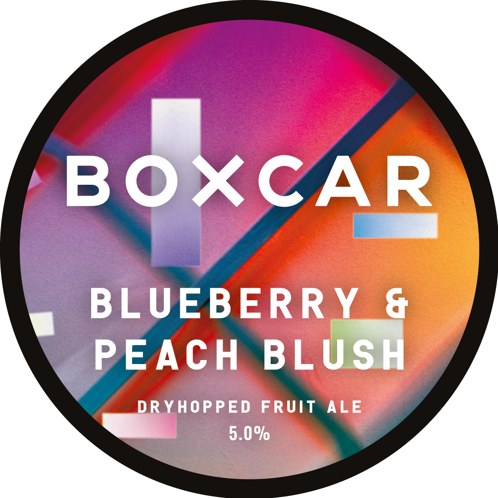 Blueberry & Peach Blush - Boxcar Brewery - Dry Hopped Fruit Pale, 4.8%, 440ml Can
