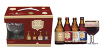 Load image into Gallery viewer, Chimay Gift Set - Bières de Chimay - Belgian Ales, 4x330ml Bottle &amp; Glass Gift Set
