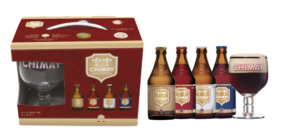 Chimay Gift Set - Bières de Chimay - Belgian Ales, 4x330ml Bottle & Glass Gift Set