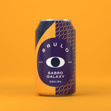 Load image into Gallery viewer, Sabro Galaxy DDH IPA - Brulo - Alcohol Free DDH IPA, 0%, 330ml Can
