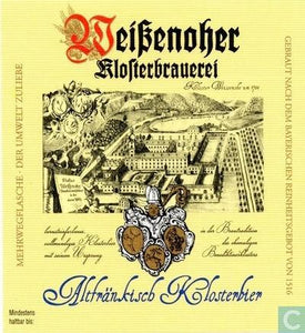 Altfränkisch Klosterbier - Klosterbrauerei Weissenohe - Vollbier, 5.1%, 500ml Bottle