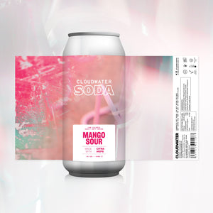 Mango & Citra Sour - Cloudwater - Mango & Citra Sour Soft Drink, 0%, 440ml Can