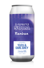 Load image into Gallery viewer, Yuzu &amp; Earl Grey Soda - Cloudwater X Nanban - Yuzu &amp; Earl Grey Soft Drink, 0%, 440ml Can
