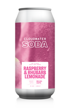 Load image into Gallery viewer, Raspberry &amp; Rhubarb Lemonade Soda - Cloudwater - Raspberry &amp; Rhubarb Lemonade, 0%, 440ml Can
