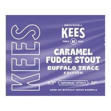 Load image into Gallery viewer, Caramel Fudge Stout Buffalo Trace Barrel Aged Edition - Brouwerij Kees - Buffalo Trace Barrel Aged Imperial Caramel Fudge Stout, 11.5%, 330ml Can
