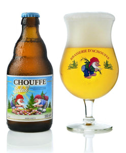 Chouffe Gift Set - Brasserie d'Achouffe - Belgian Ales, 4x330ml Bottle & Glass Gift Set