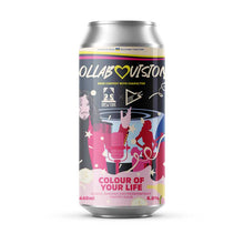 Load image into Gallery viewer, Colour Of Your Life - Brew York X Funky Fluid - 7th Birthday Guava, Banana &amp; Passionfruit Pastry Sour, 6%, 440ml Can
