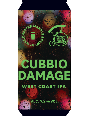 Cubbio Damage- Marble Beers - West Coast IPA, 7.2%, 500ml Can