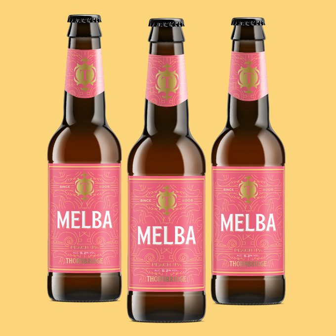 Melba - Thornbridge Brewery - Peach IPA, 5.2%, 330ml Bottle