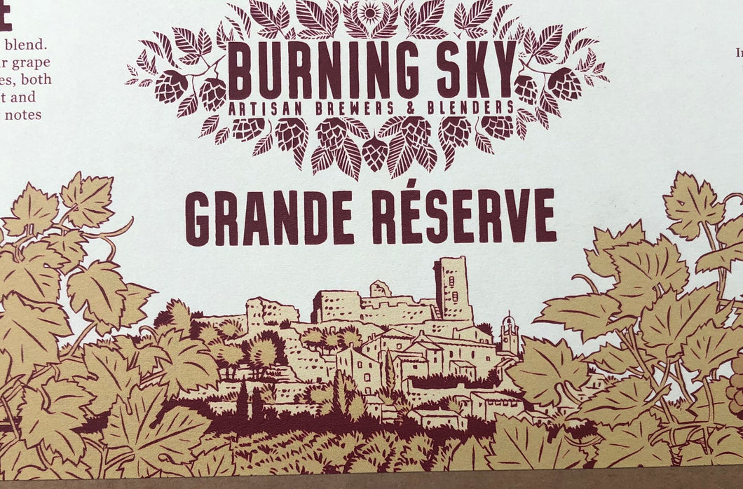Grande Réserve - Burning Sky - 2019 Cuvée Saison, 6.5%, 750ml Bottle