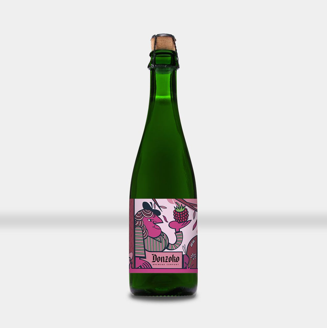 Letting the Days Go By - Donzoko Brewing Co - Raspberry & Vanilla Mixed Ferm Saison, 6.3%, 375ml Bottle