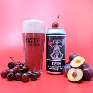 Cherry & Plum Waterbeach Weisse - Pastore Brewing - Cherry & Plum Sour Ale, 3.8%, 440ml Can