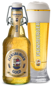 Gold - Flensburger Brauerei - Golden Lager, 4.8%, 330ml Bottle