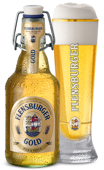 Gold - Flensburger Brauerei - Golden Lager, 4.8%, 330ml Bottle
