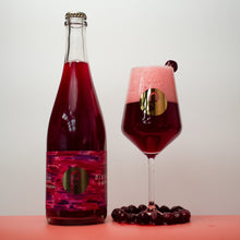 Load image into Gallery viewer, La Stevnsbær Dorata - Pastore Brewing X Frederiksdal - Cherry Wine Barrel Aged Golden Wild Ale with Cherries, 5.6%, 750ml Sharing Beer Bottle
