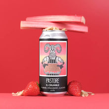 Load image into Gallery viewer, Il Crumble - Pastore Brewing - Rhubarb, Strawberry &amp; Almond Sour, 6%, 440ml Can
