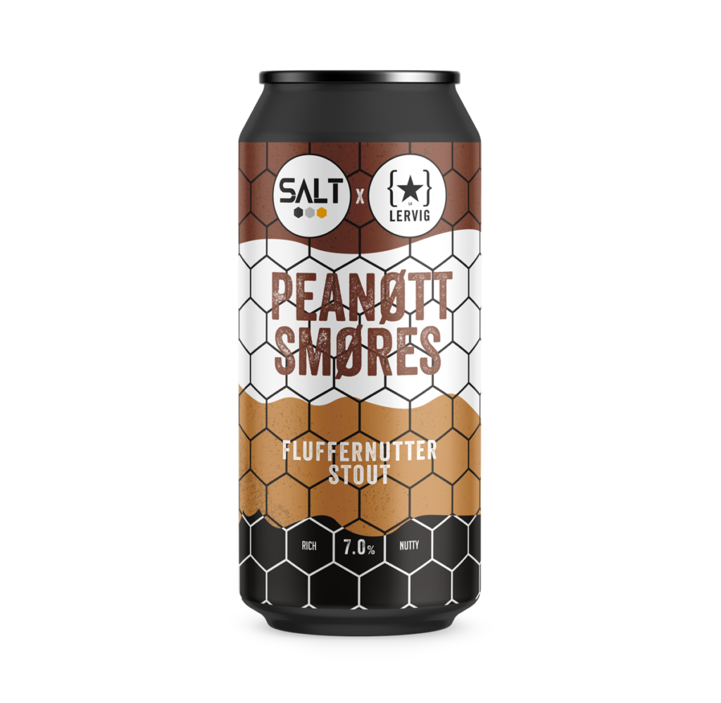 Peanøtt Smøres - Salt Beer Factory - Fluffernutter Stout, 7%, 440ml Can