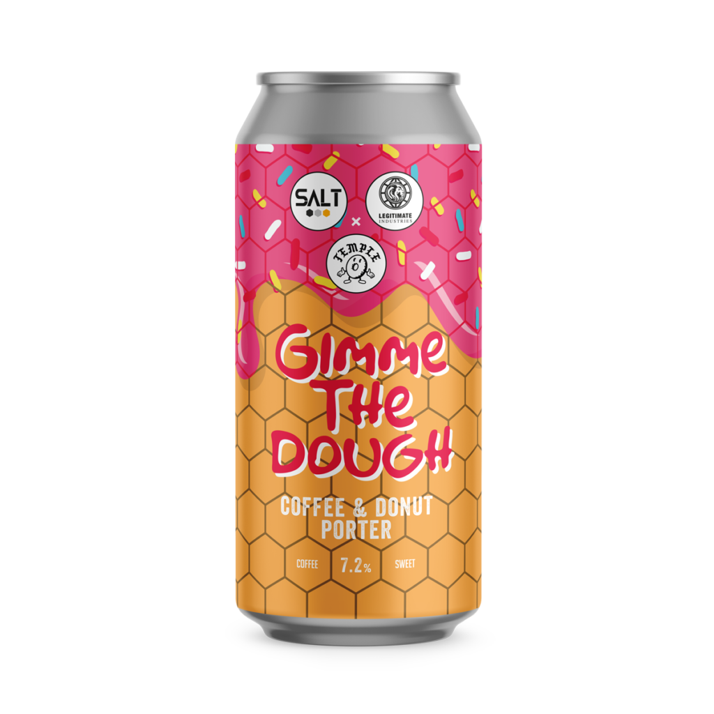 Gimme The Dough - Salt Beer Factory X Legitimate Industries X Temple Donuts - Coffee & Donut Porter, 7.2%, 440ml