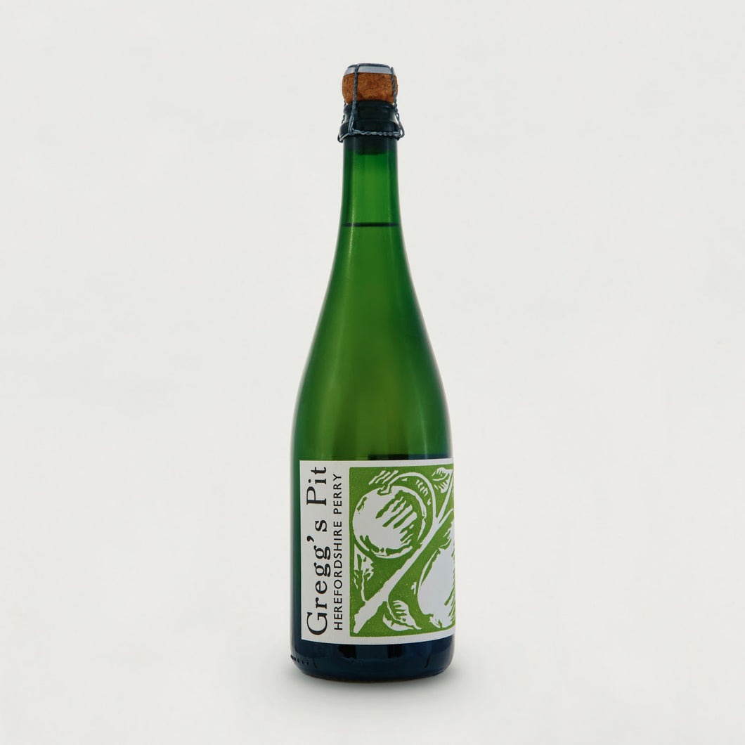 Brandy, Hendre Huffcap & Winnals Longdon 2018 - Gregg's Pit Cider & Perry - Naturally Sparkling Fine Perry, 6%, 750ml Bottle