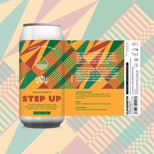 Step Up - Cloudwater X Rock Leopard - Stout, 5%, 440ml Can