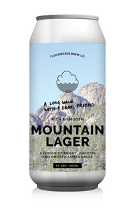 A Long Walk With A Dear Friend - Cloudwater - Mountain Lager, 6%, 440ml Can