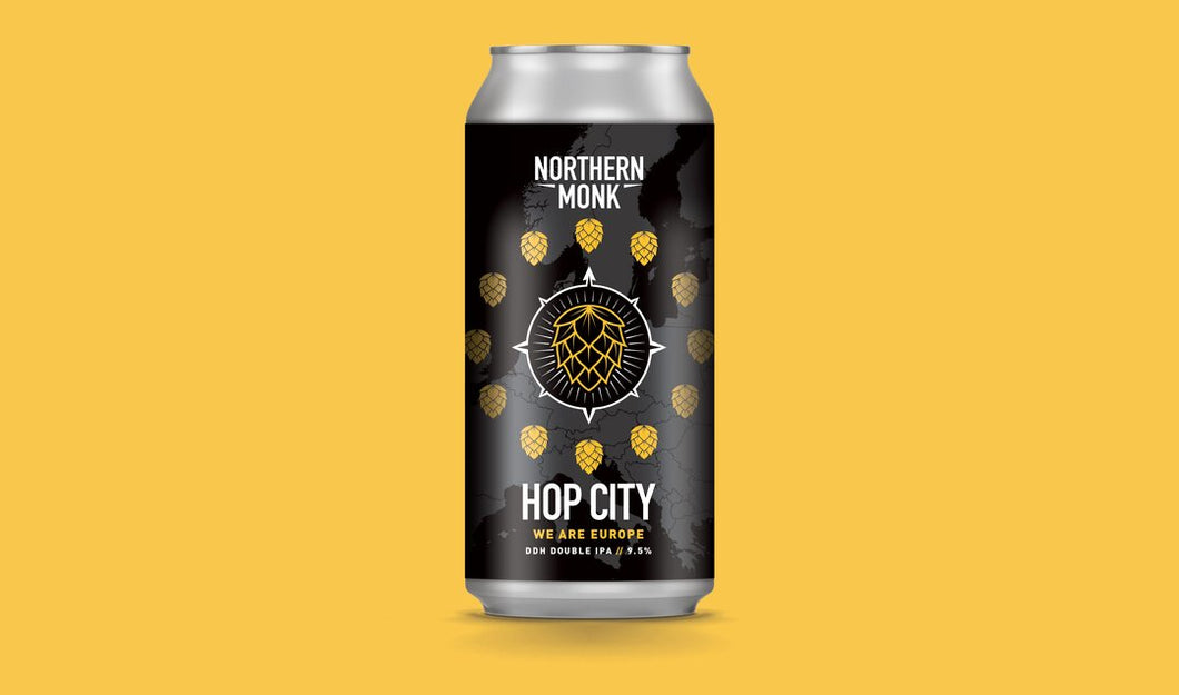 Hop City We Are Europe - Northern Monk X Soma Beer X Frau Gruber - DDH DIPA, 9.5%, 440ml