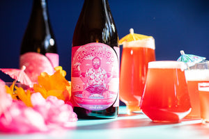 Mr. Mingo Raspberry Edition - Jester King - Farmhouse Ale with Hibiscus & Milk Sugar Refermented with Vanilla & Raspberries, 6.6%, 750ml Sharing Bottles