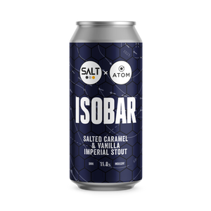 Isobar - Salt Beer Factory X Atom Brewing Co - Salted Caramel & Vanilla Imperial Stout, 11.8%, 440ml