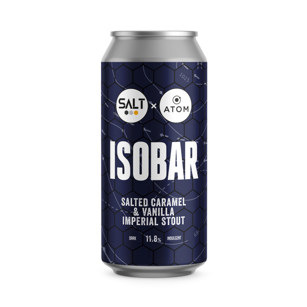 Isobar - Salt Beer Factory X Atom Brewing Co - Salted Caramel & Vanilla Imperial Stout, 11.8%, 440ml