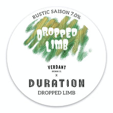 Load image into Gallery viewer, Dropped Limb - Duration X Verdant Brewing Co - Rustic Saison, 7%, 375ml Bottle
