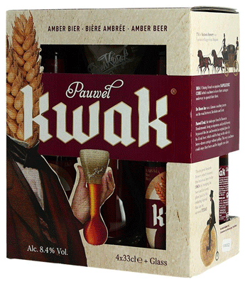 Pauwel Kwak Beer 4 Pack Gift Set
