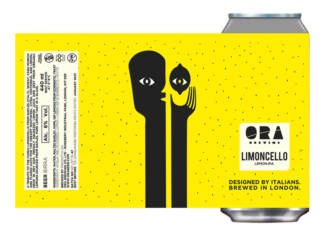 Limoncello - Ora Brewing - Lemon IPA, 6%, 440ml Can