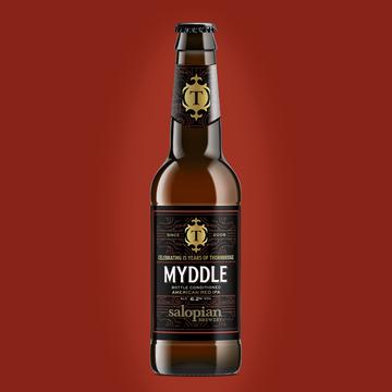 Myddle - Thornbridge Brewery X Salopian Brewery - American Red IPA, 6.2%, 330ml Bottle
