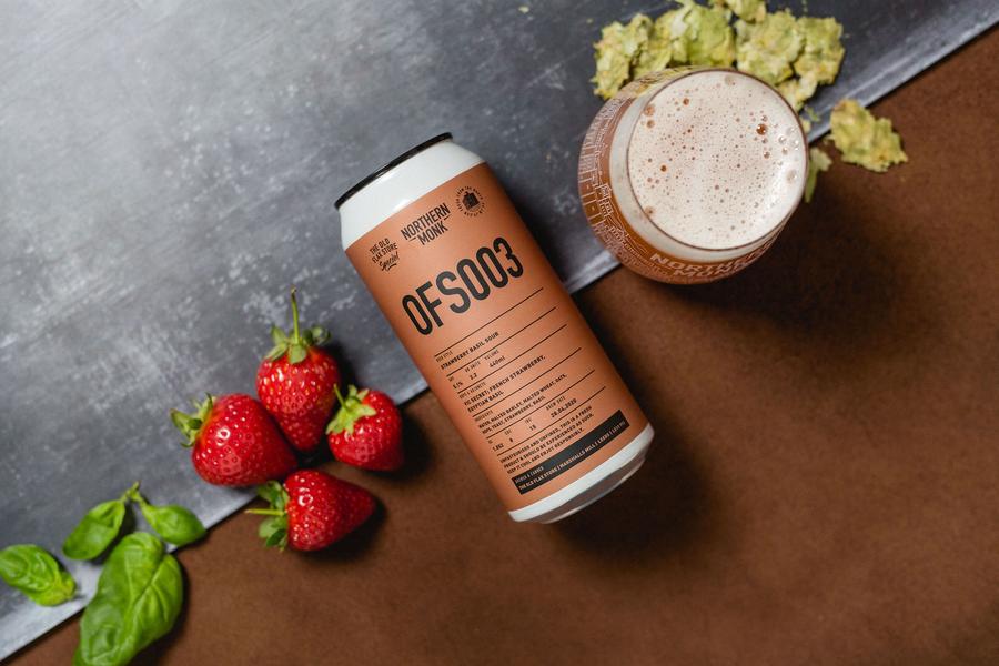 OFS003 - Northern Monk - Strawberry Basil Sour, 5.1%, 440ml Can