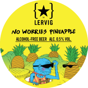 No Worries Pineapple - Lervig Bryggeri - Pineapple IPA, 0.5%, 440ml Can
