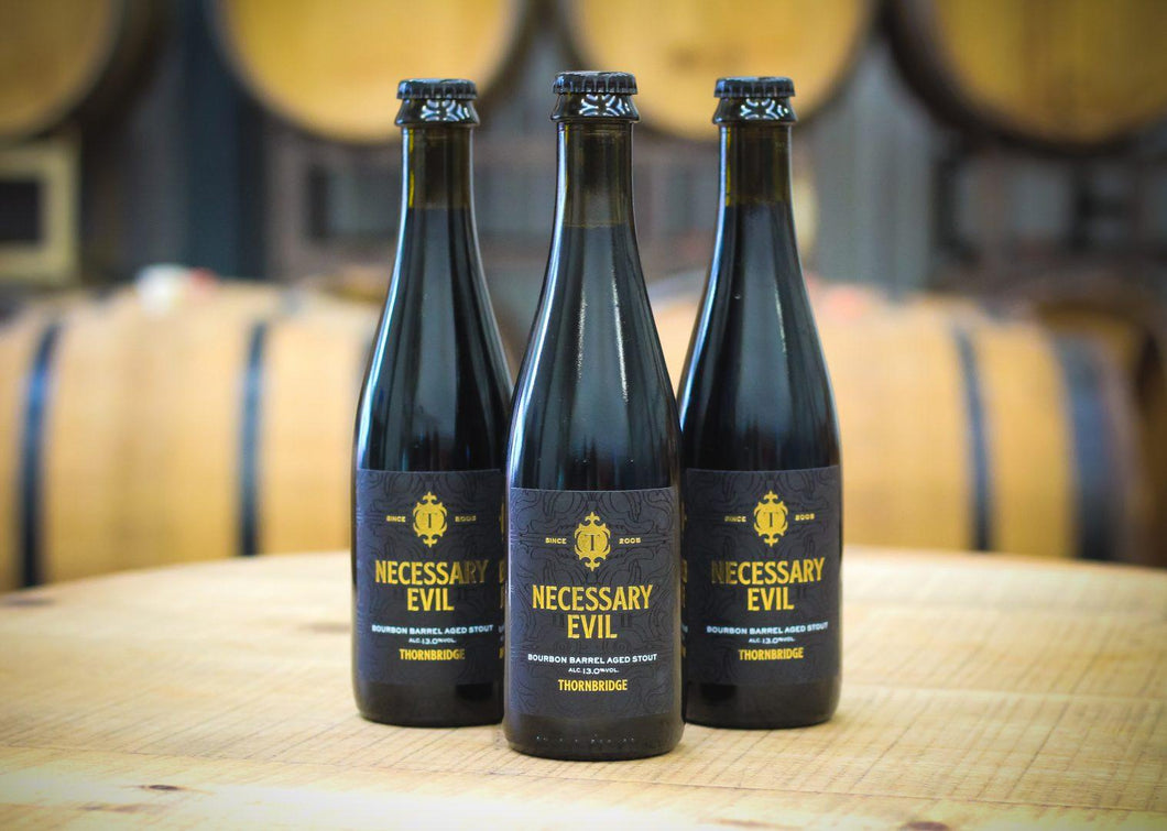 Necessary Evil - Thornbridge Brewery - Bourbon Barrel Aged Imperial Stout, 13%, 375ml Bottle