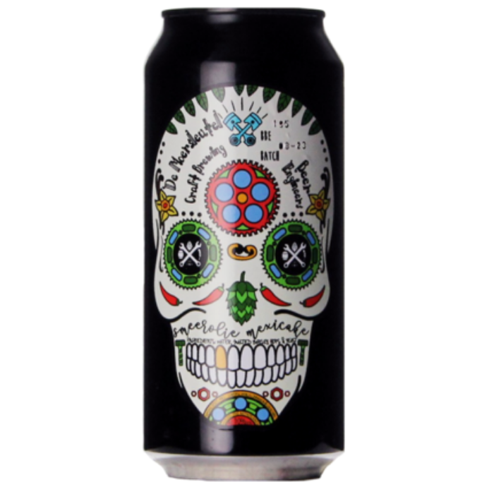 Smeerolie Mexicake - De Moersleutel - Imperial Stout with Chipotle, Vanilla, Cinnamon & Cacao, 10%, 440ml Can