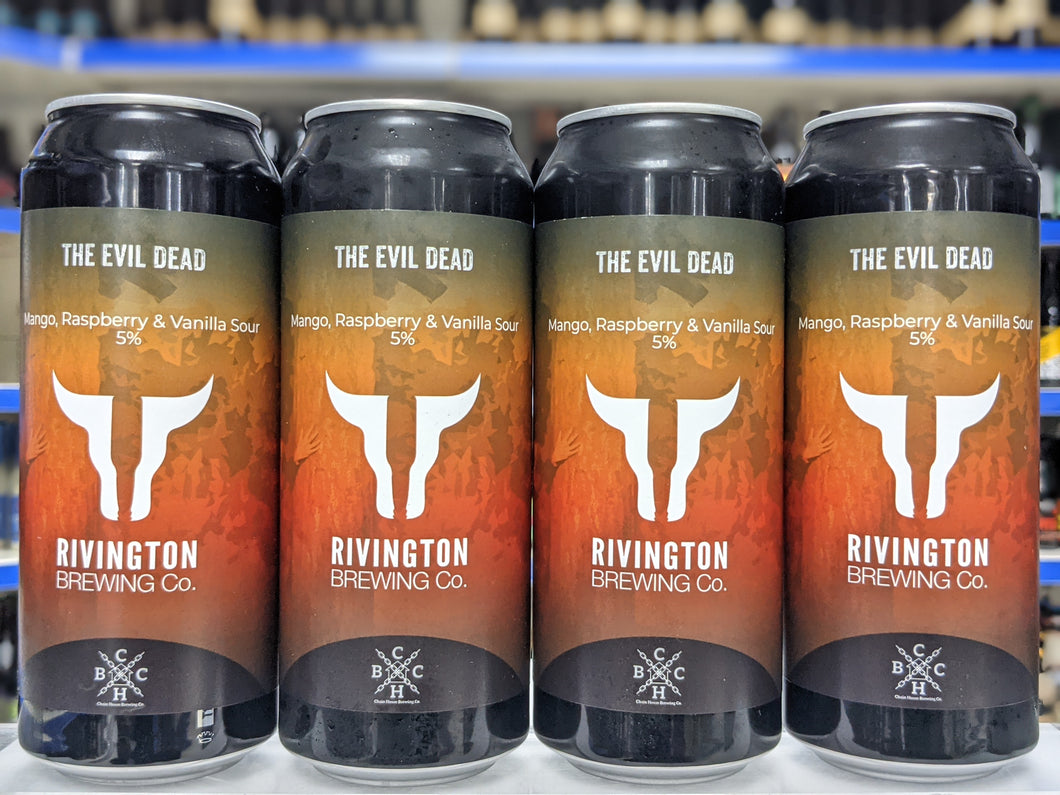 The Evil Dead - Rivington Brewing Co X Chain House Brewing Co - Mango, Raspberry & Vanilla Sour, 5%, 500ml Can