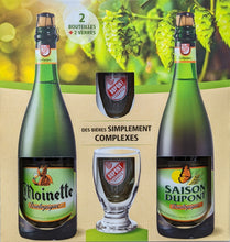 Load image into Gallery viewer, Sasion Dupont Gift Set - Brasserie Dupont - Belgian Ales, 2x750ml Bottles &amp; 2x Glass
