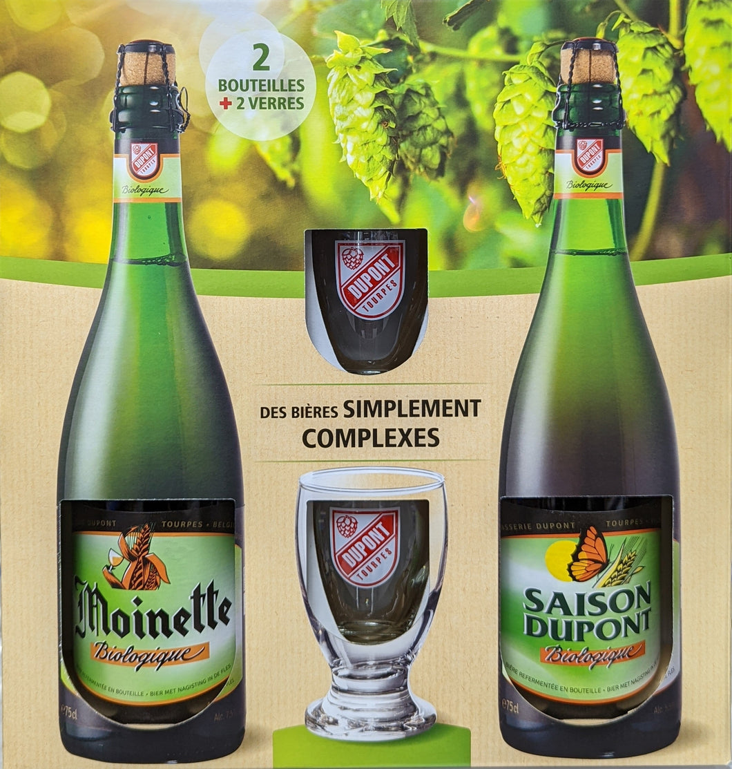 Saison Dupont Gift Set - Brasserie Dupont - Belgian Ales, 2x750ml Bottles & 2x Glass