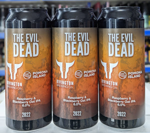 The Evil Dead 2022 - Rivington Brewing Co X Pomona Island - Raspberry & Blackberry Oat IPA, 6%, 500ml Can