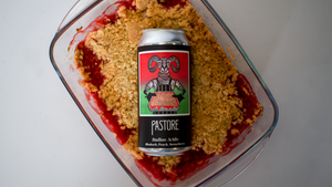 Budino Acido - Pastore Brewing - Rhubarb, Peach & Strawberry Imperial Waterbeach Weisse, 6%, 440ml Can